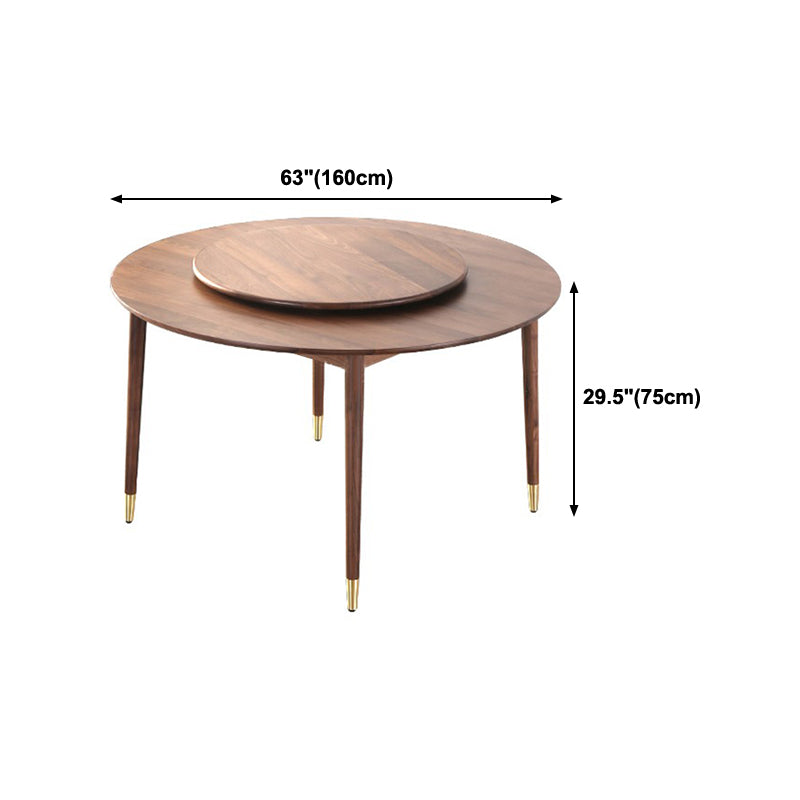 Round Dining Site Table Simplicity Style 4-foot Furniture with Turntable