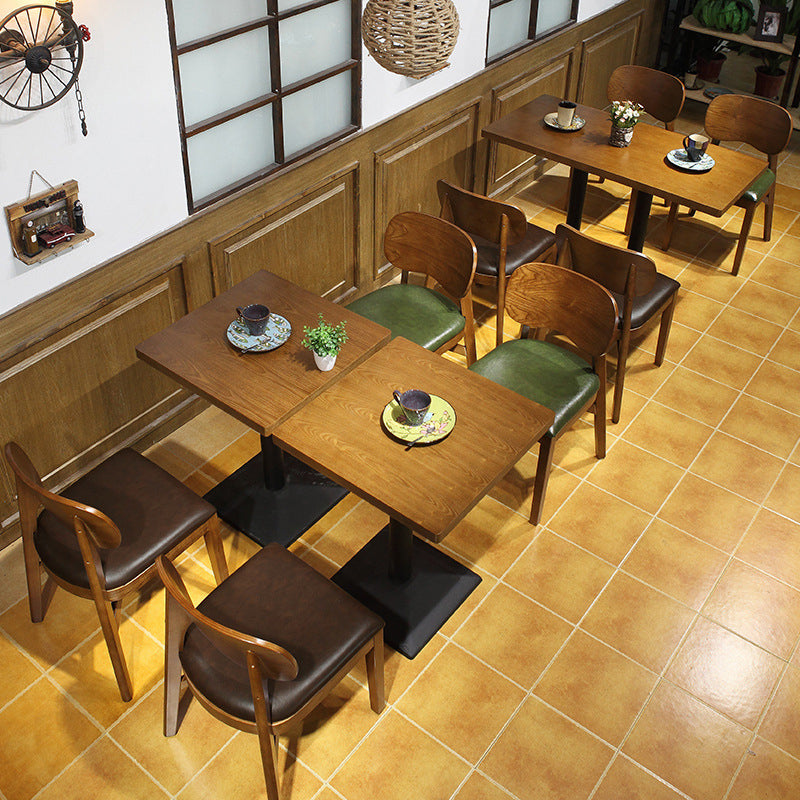 Industrial Style Dining Room Collection Solid Wood Dining Site Table for Home