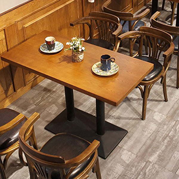 Industrial Style Dining Room Collection Solid Wood Dining Site Table for Home