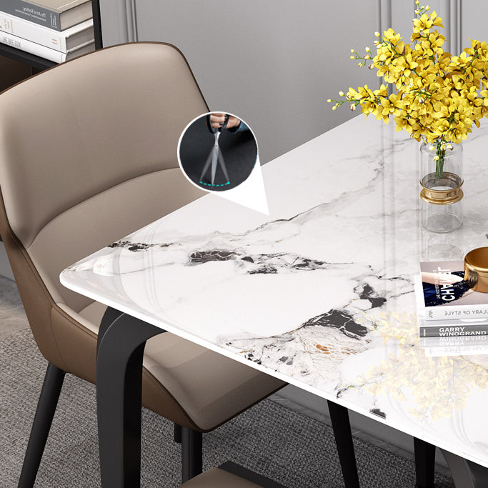 4-foot Stone Furniture Industrial Style Square Dining Table for Indoor