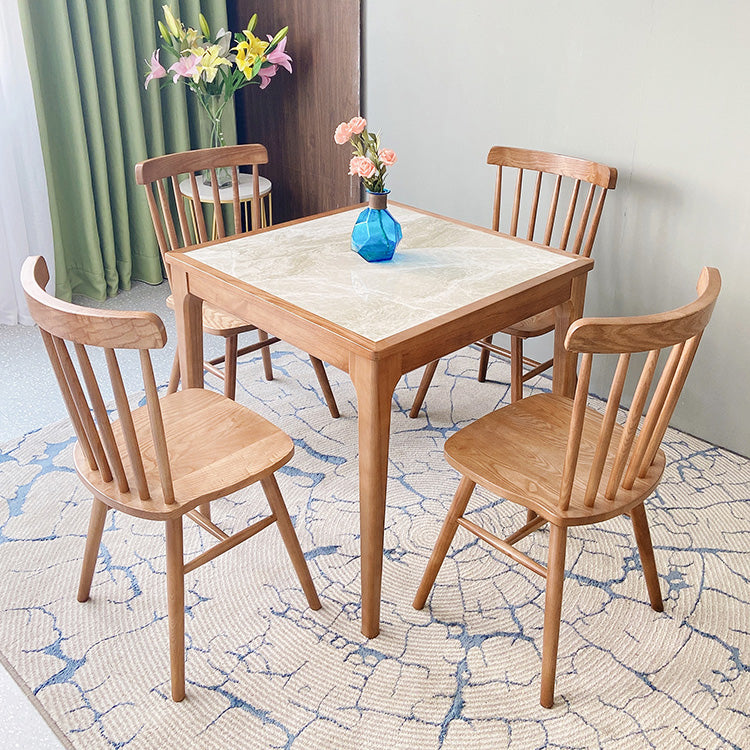 Industrieel grijs gesinterde stenen tafel standaard keuken eettafel met 4 potenbasis