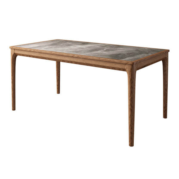 Industrieel grijs gesinterde stenen tafel standaard keuken eettafel met 4 potenbasis