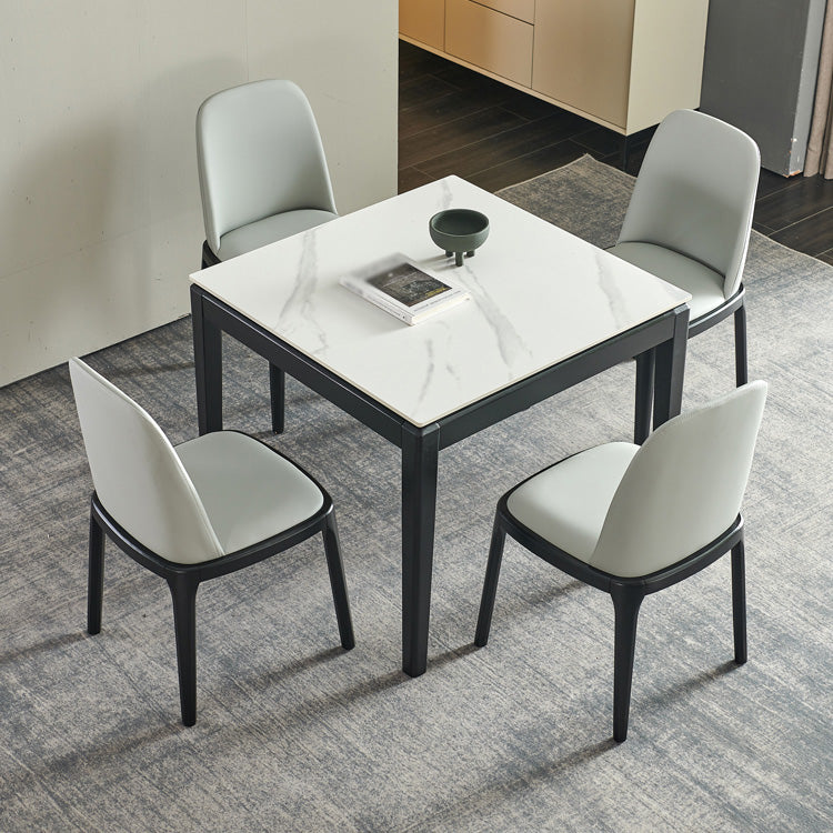 Industriële vierkante witte tafel gesinterde stenen standaard eettafel voor keuken