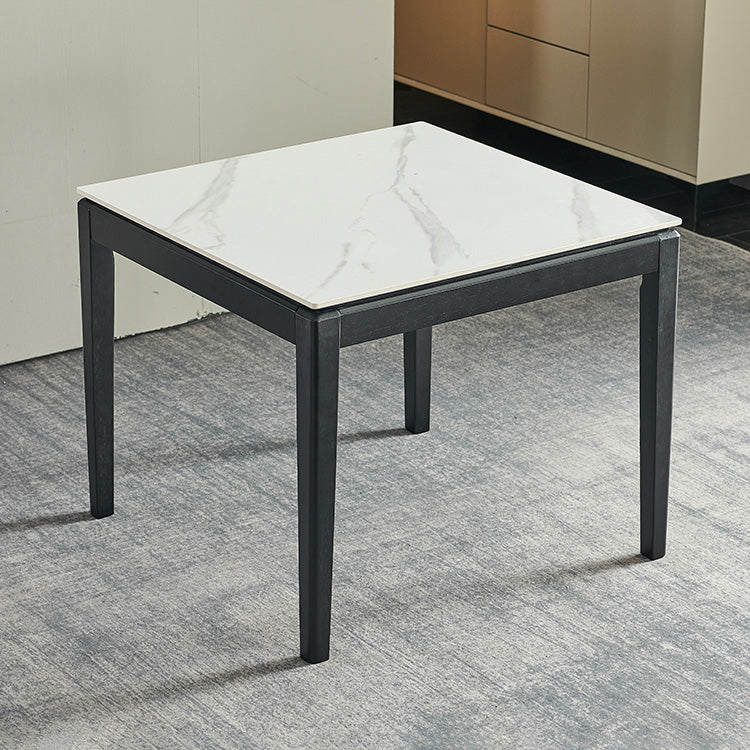Industriële vierkante witte tafel gesinterde stenen standaard eettafel voor keuken