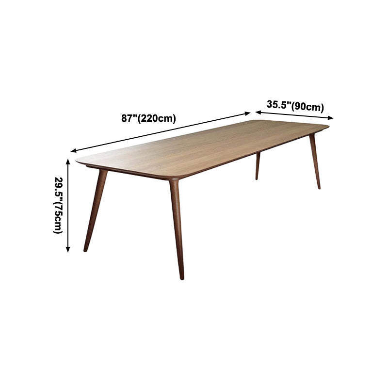 Rectangle Dining Site Table Modern Style Solid Wood Dining Room Collection with 4-foot