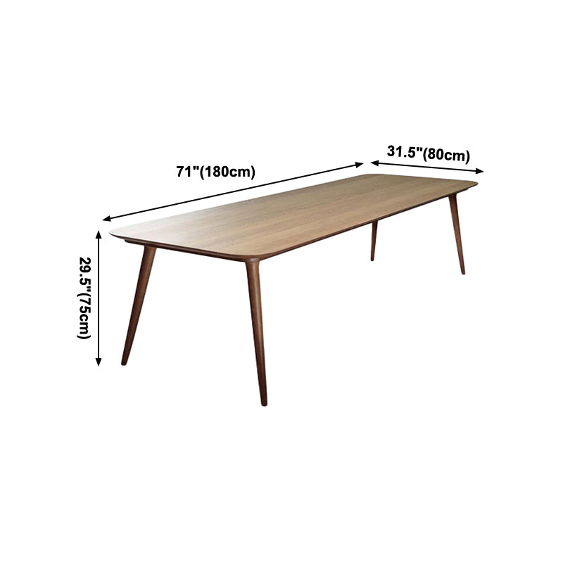 Rectangle Dining Site Table Modern Style Solid Wood Dining Room Collection with 4-foot