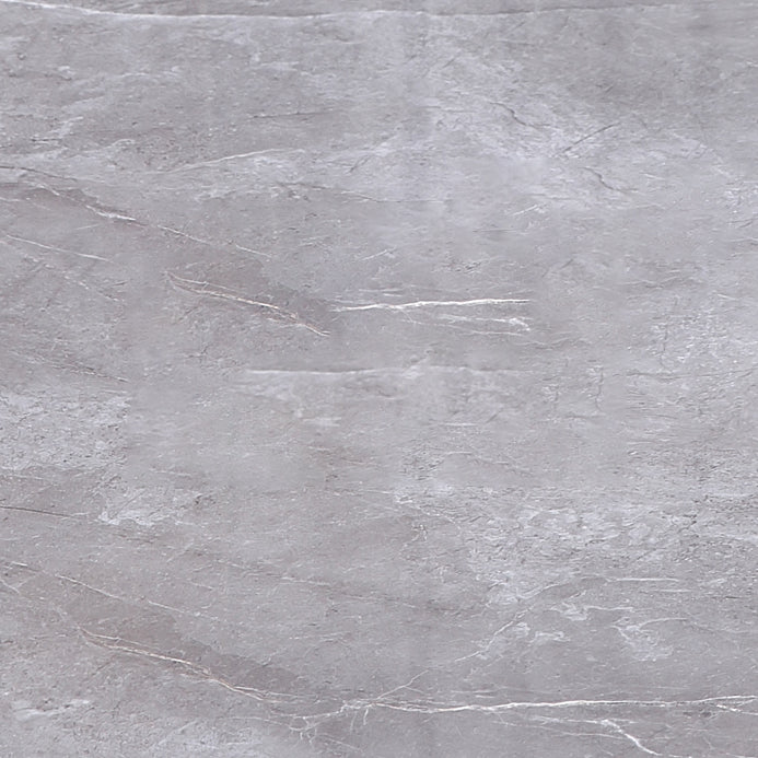 Mesa de comedor de lujo rectangular Tono gris fijo con piedra sinterizada