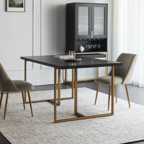 Rectangle Dining Site Table Industrial Style Solid Wood Dining Room Collection