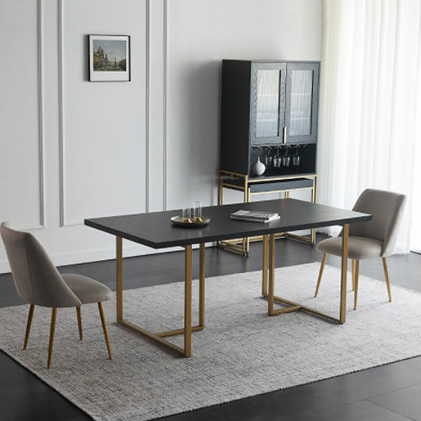 Rectangle Dining Site Table Industrial Style Solid Wood Dining Room Collection
