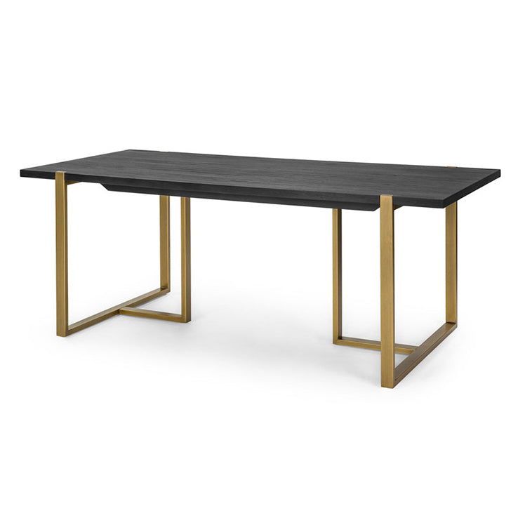 Rectangle Dining Site Table Industrial Style Solid Wood Dining Room Collection