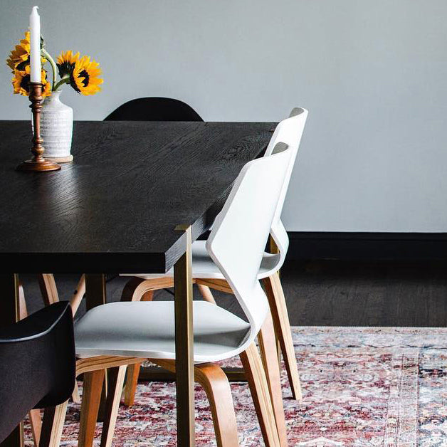 Rectangle Dining Site Table Industrial Style Solid Wood Dining Room Collection