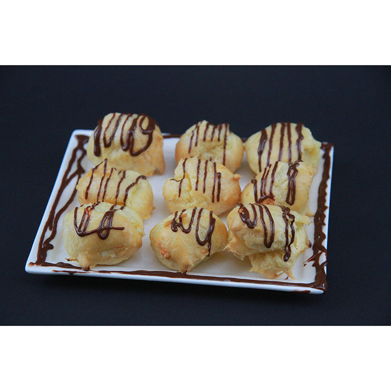 Customized Cream Puff Mural Decorative Wallpaper for Dessert Shop