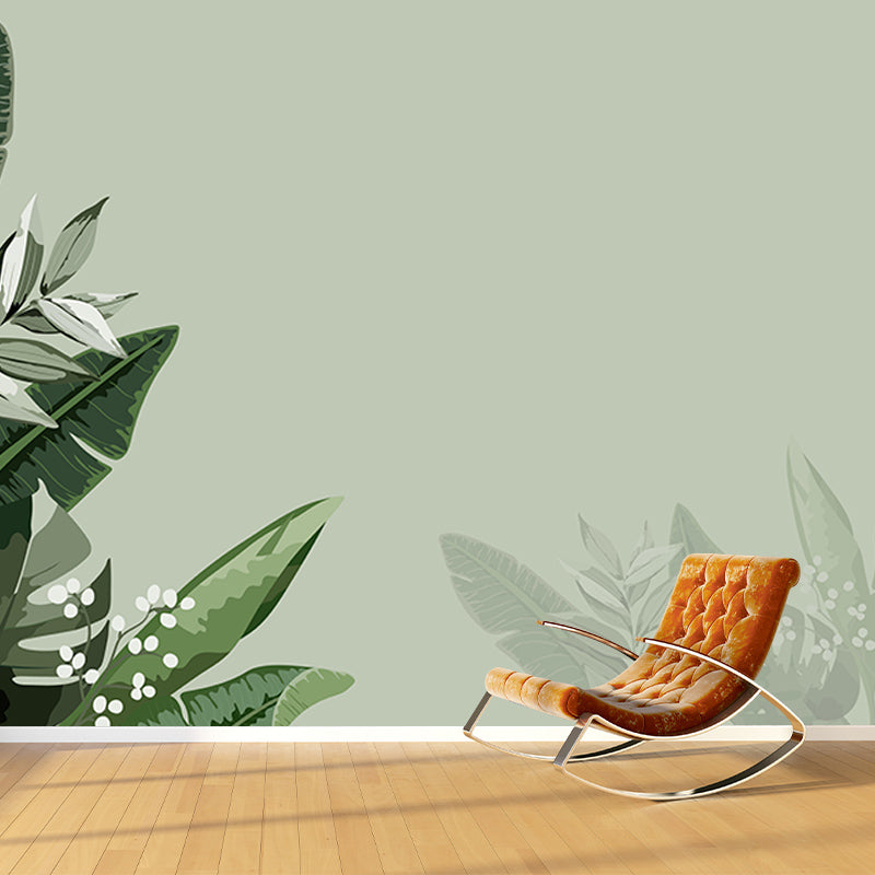 Tropical Plants Mildew Resistant Mural Decorative Wallpaper Wall Art