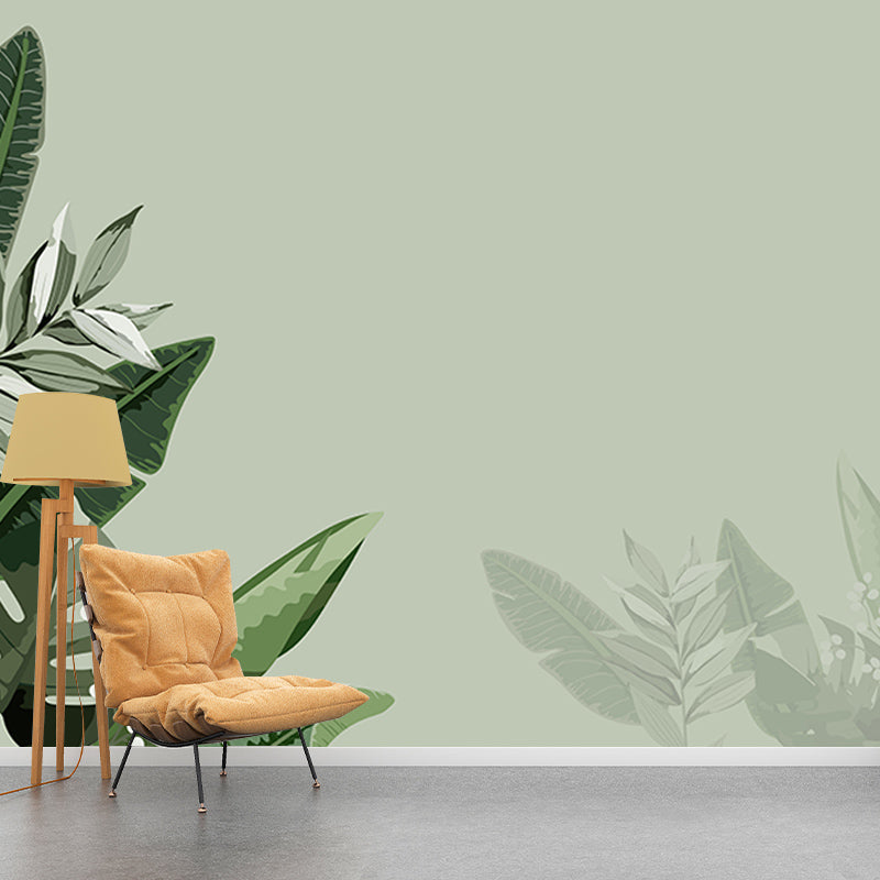 Tropical Plants Mildew Resistant Mural Decorative Wallpaper Wall Art