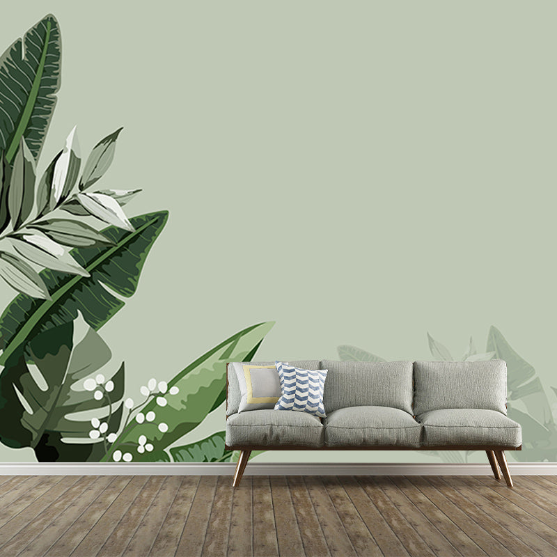 Tropical Plants Mildew Resistant Mural Decorative Wallpaper Wall Art