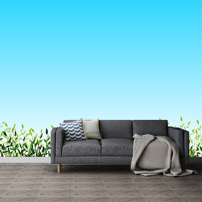 Tropical Plants Mildew Resistant Mural Decorative Wallpaper Wall Art