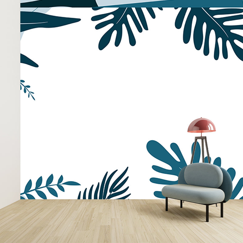 Environment Friendly Tropical Plants Mural Decorative Wallpaper for Room