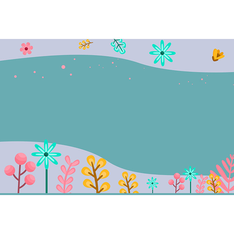 Environment Friendly Tropical Plants Mural Decorative Wallpaper for Room