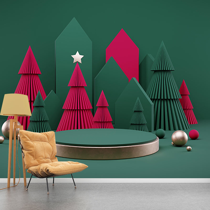 Environment Friendly 3D Artistic Illusion Mural Decorative Wallpaper for Living Room