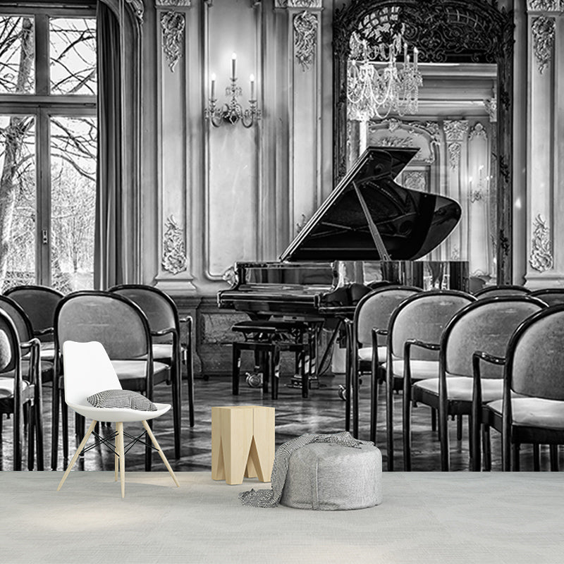 Washable Piano Hobby Mural Decorative Wallpaper for Wall Decor