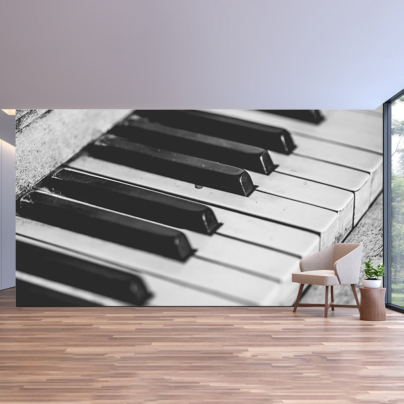 Beautiful Piano Hobby Mural Decorative Wallpaper for Study Room