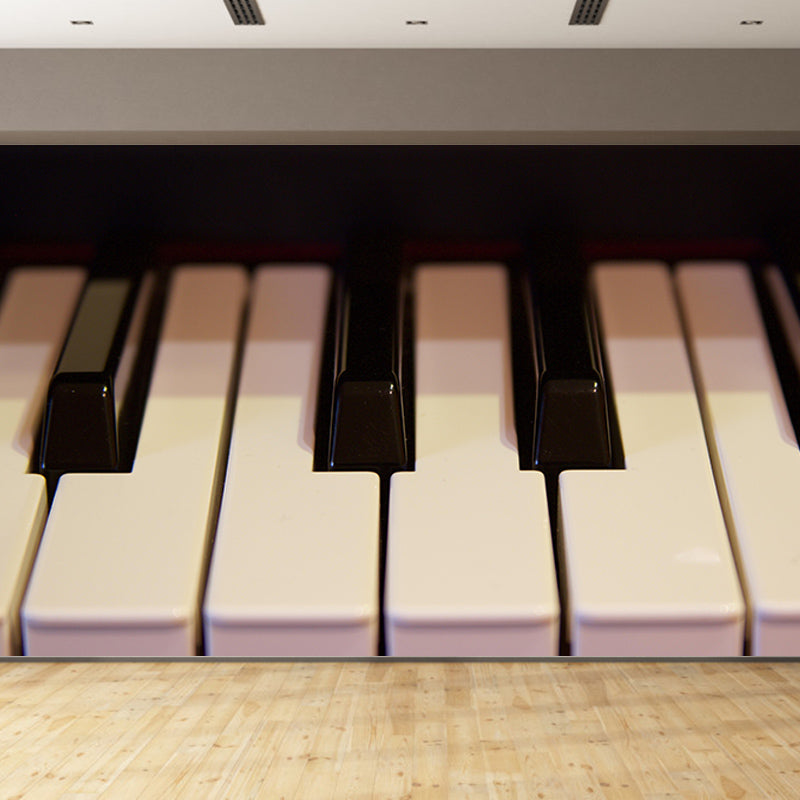 Beautiful Piano Hobby Mural Decorative Wallpaper for Study Room