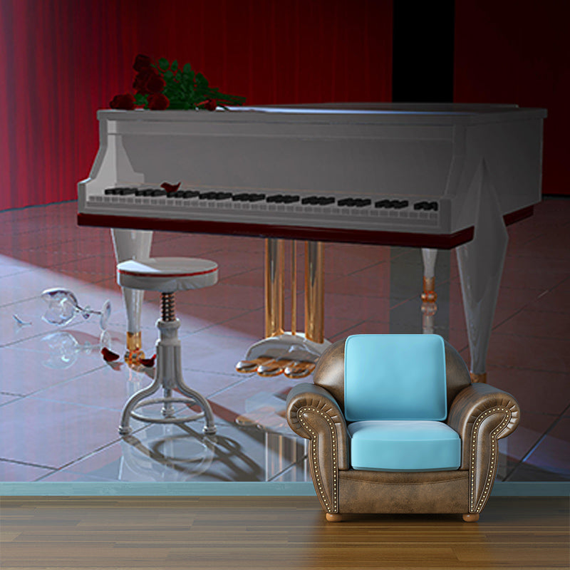 Piano Hobby Photography Mural Decorative Wallpaper for Sleeping Room