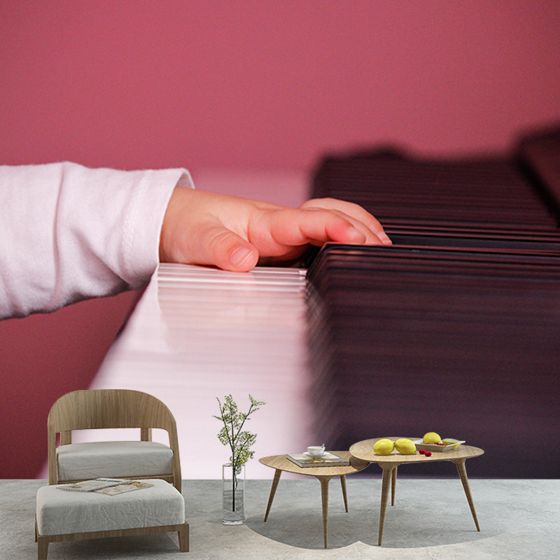 Eco-friendly Piano Hobby Mural Decorative Wallpaper for Sitting Room