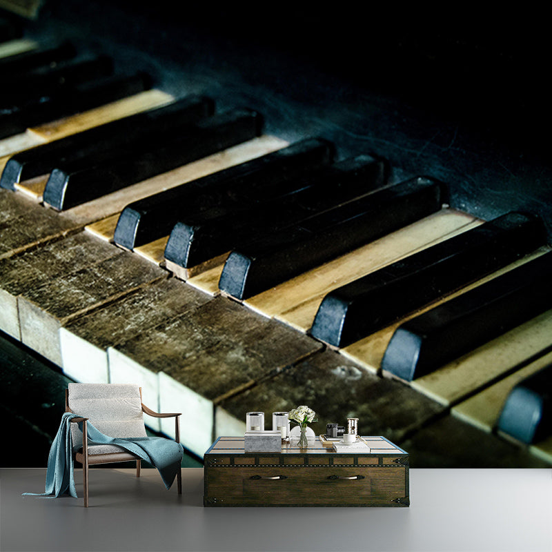 Eco-friendly Piano Hobby Mural Decorative Wallpaper for Sitting Room
