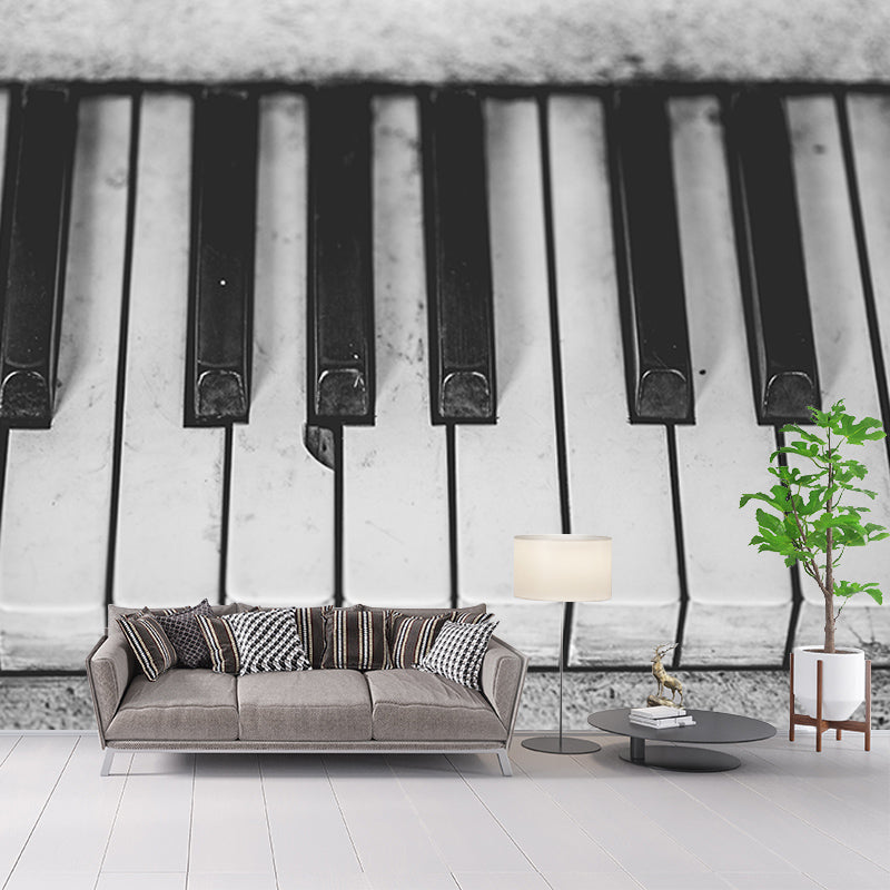 Mildew Resistant Piano Hobby Mural Decorative Wallpaper for Dining Room