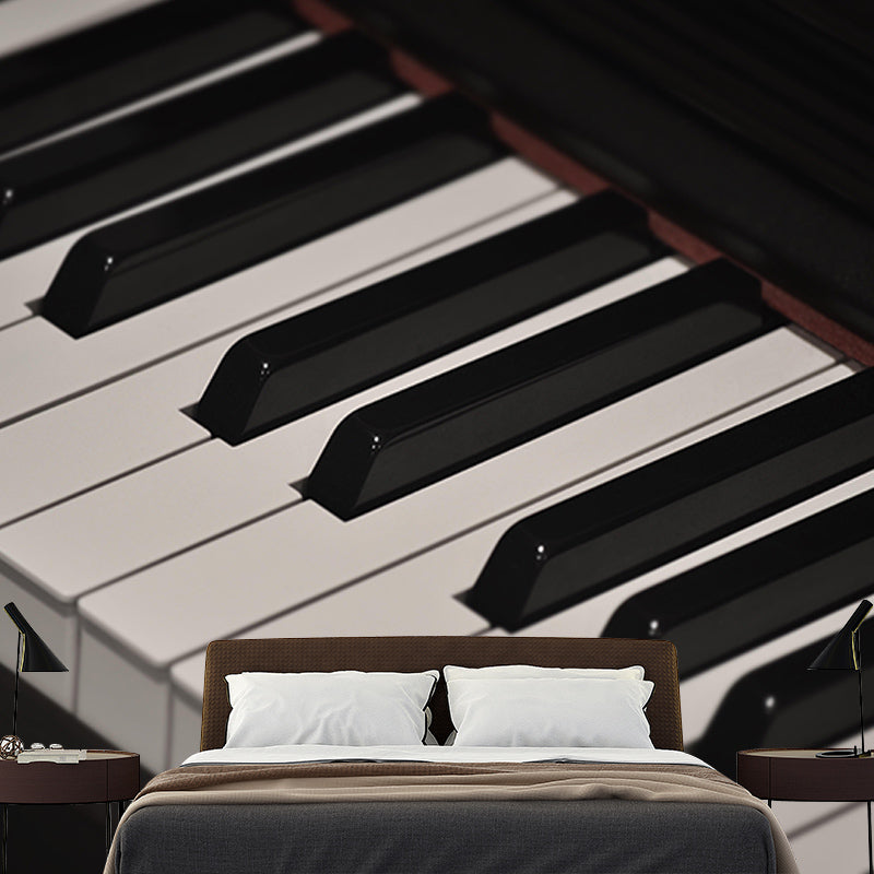 Environment Friendly Piano Hobby Mural Decorative Wallpaper for Living Room
