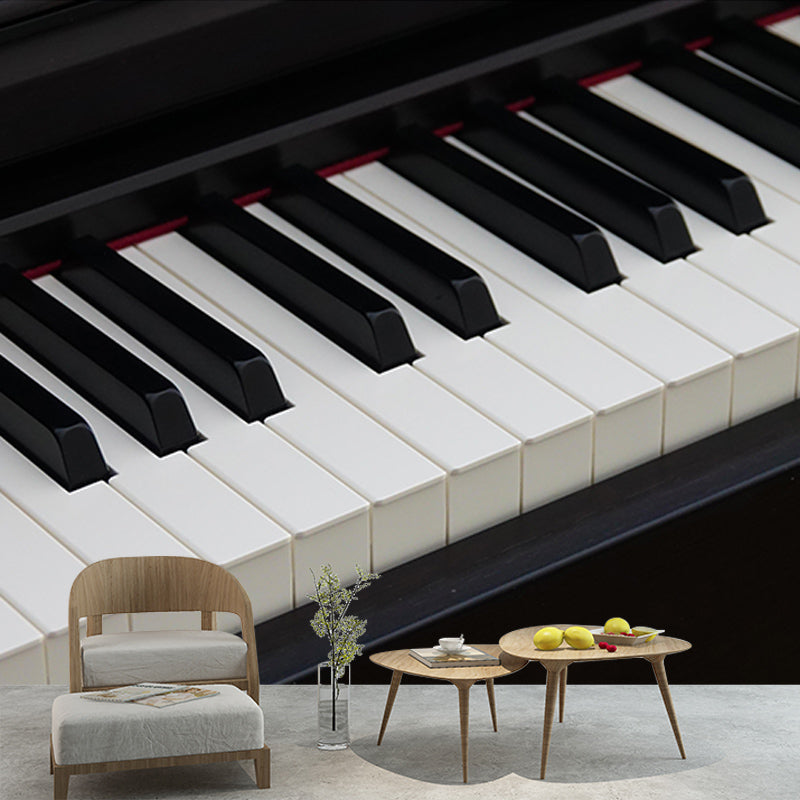 Environment Friendly Piano Hobby Mural Decorative Wallpaper for Living Room