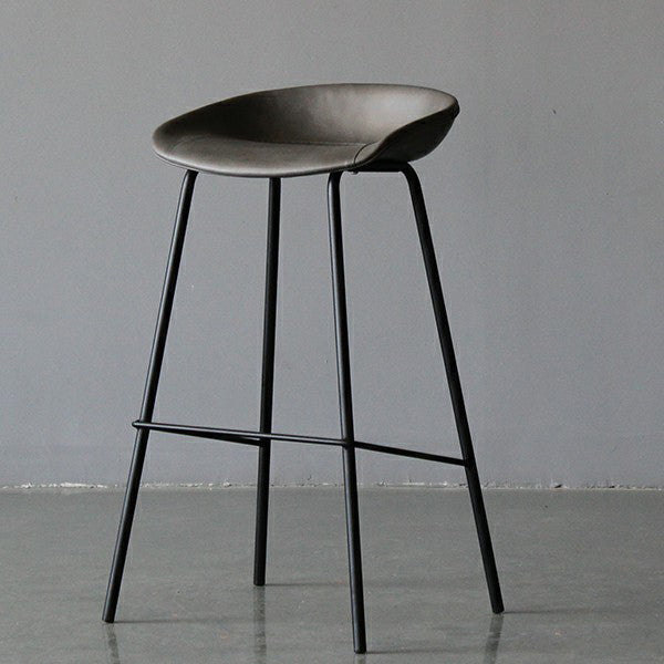 Leder Bucket Barhocker modern