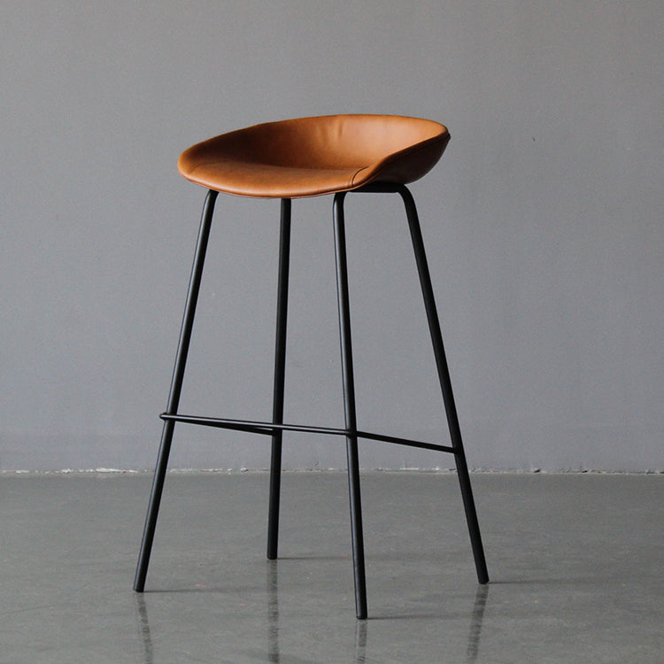 Leder Bucket Barhocker modern