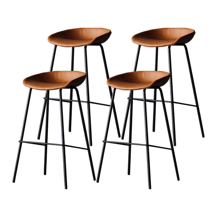 Leder Bucket Barhocker modern