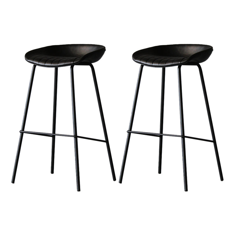 Leder Bucket Barhocker modern
