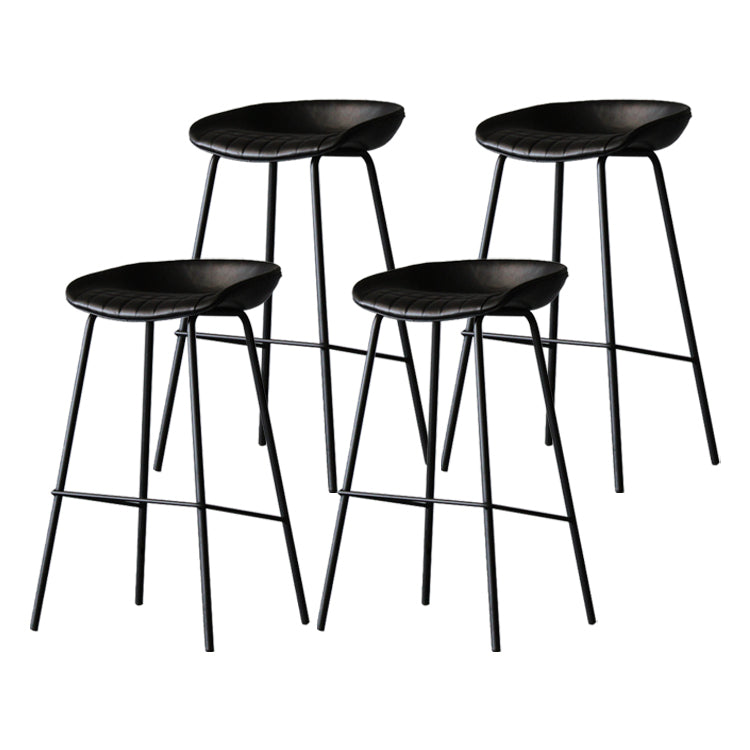 Leder Bucket Barhocker modern