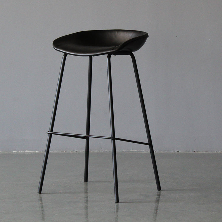Leder Bucket Barhocker modern