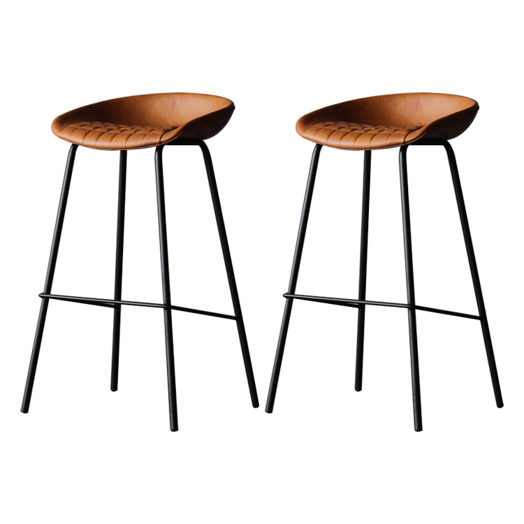 Leder Bucket Barhocker modern