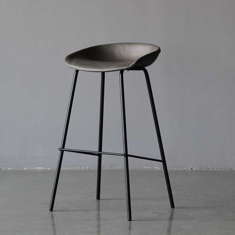 Leder Bucket Barhocker modern