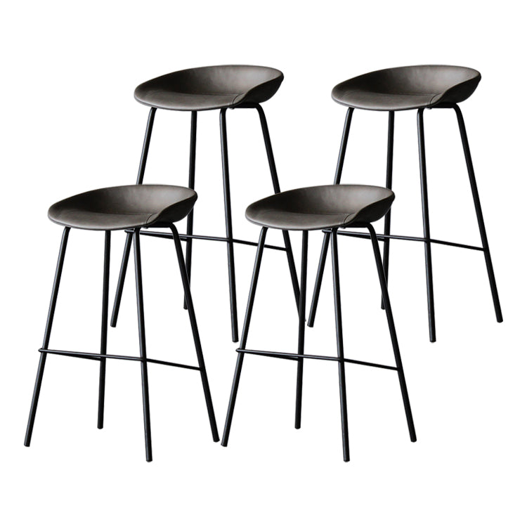 Leder Bucket Barhocker modern