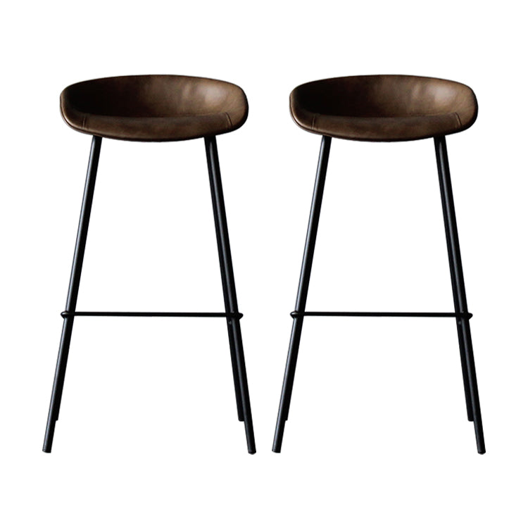 Leder Bucket Barhocker modern