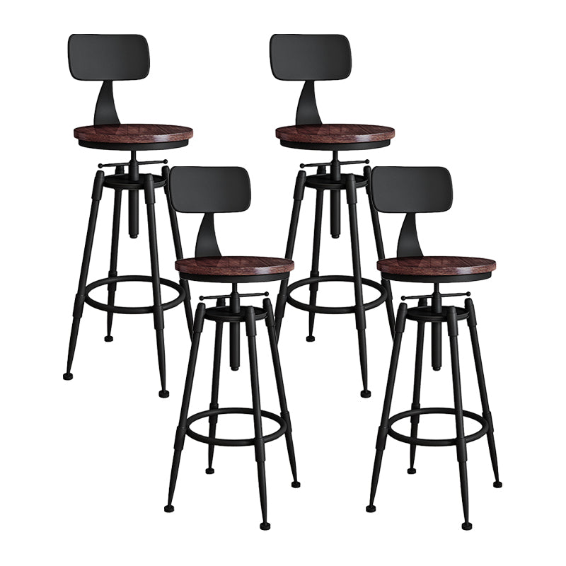 Industrielle armlose hingelbare Counterhocker Iron Restaurant Barhocker mit Pedal