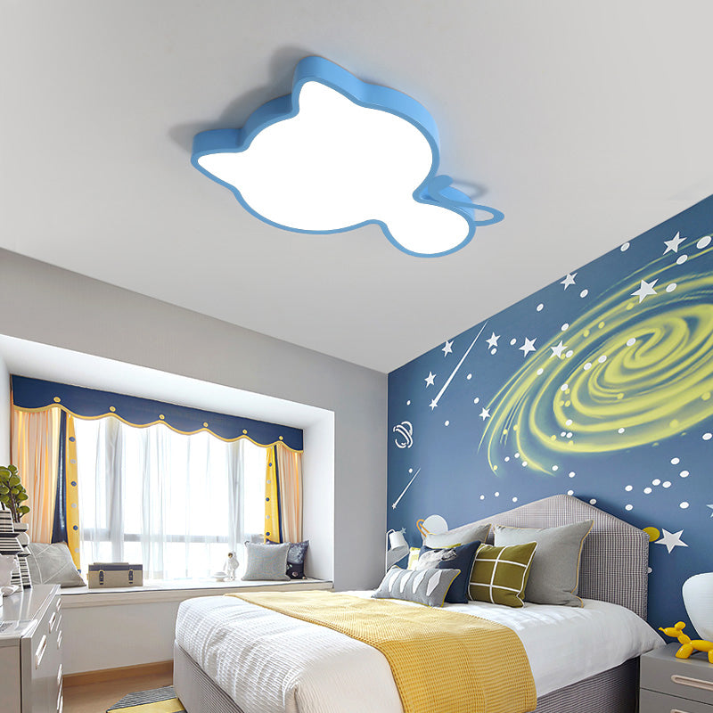 Simple Style Lovely Ceiling Lights Aluminum Kid's Room LED Flush-mount Lamp