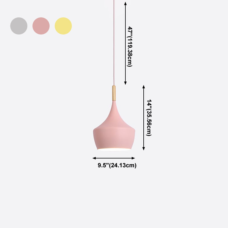 Macaroon Modern Hanging Lamps Aluminium Pendant Pending Lighting Fixtures pour le salon