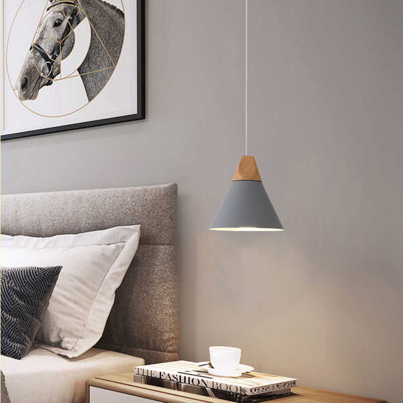 Macaroon Modern Hanging Lamps Aluminum Shade Pendant Lighting Fixtures