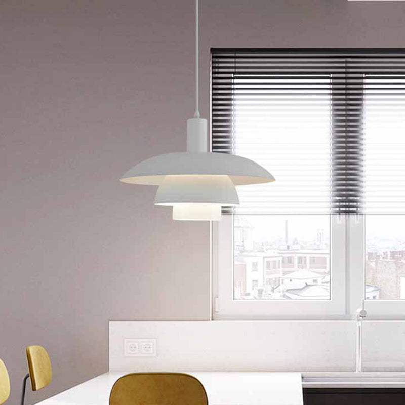 1 Light Metal Hanging Light Modern Style Pendant Light for Dining Room Kitchen