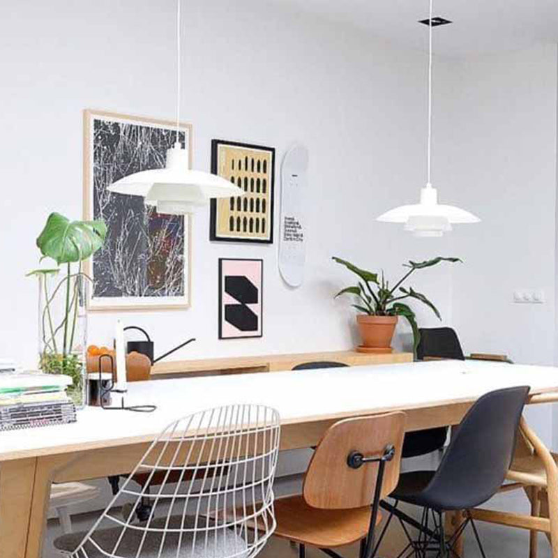 1 Light Metal Hanging Light Modern Style Pendant Light for Dining Room Kitchen