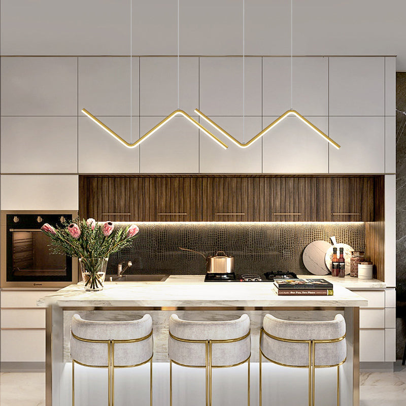 Luz de colgante nórdico Fije de lámpara de lámpara LED de estilo LED de estilo moderno para comedor