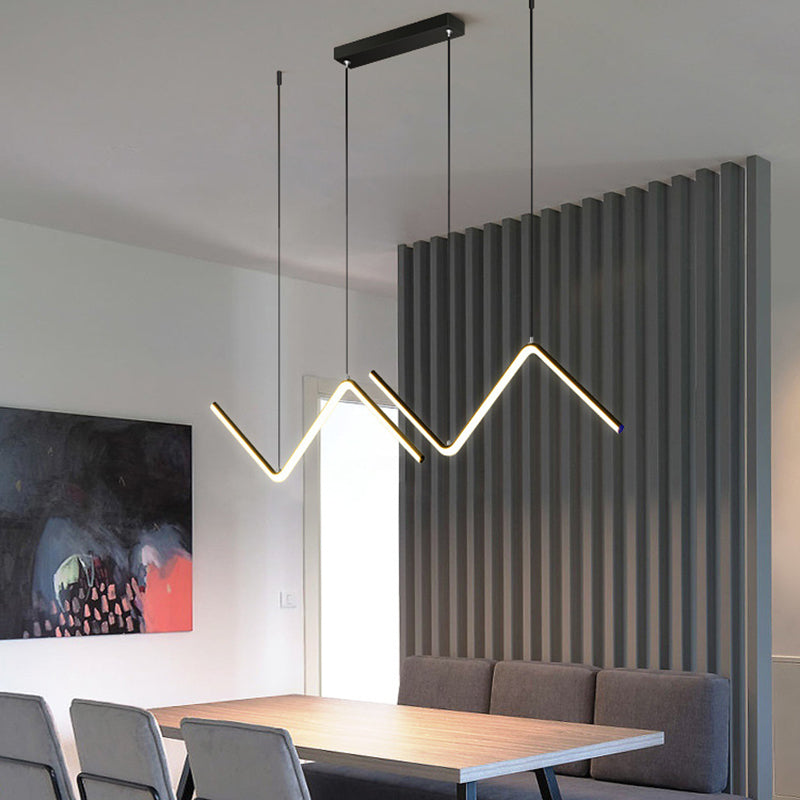 Luz de colgante nórdico Fije de lámpara de lámpara LED de estilo LED de estilo moderno para comedor